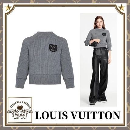Louis Vuitton Lv Patch Wool Knit Sweater 1A839F 