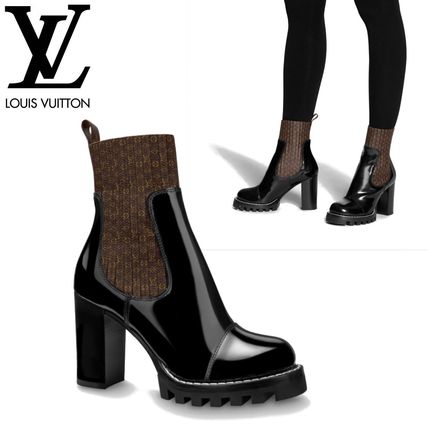 Louis Vuitton MONOGRAM 2020 21AW Monogram Plain Toe Round Toe Casual Style Leather 1A63TP 