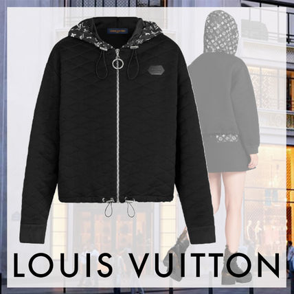 Louis Vuitton MONOGRAM 2020 21AW Monogram Silk Nylon Street Style Long Sleeves Cotton Logo 1A84CD 
