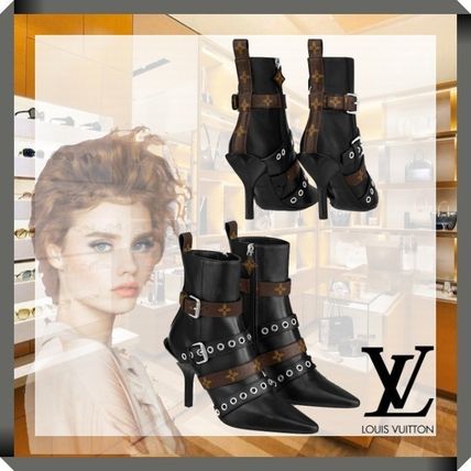 Louis Vuitton MONOGRAM 2020 SS Monogram Casual Style Formal Style Logo High Heel Boots 1A67MD 