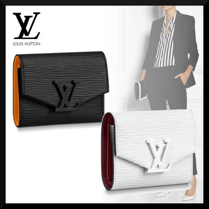 Louis Vuitton PORTEFEUILLE VICTORINE Leather Logo Folding Wallets M69218 M69165 