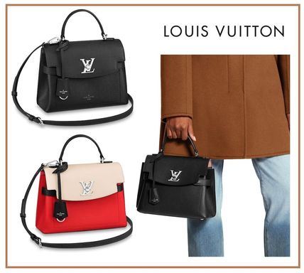 Louis Vuitton MY LOCKME 2019 20AW Casual Style 2WAY Plain Leather Shoulder Bags 