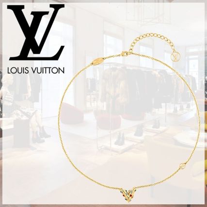 Louis Vuitton Casual Style Initial Chain Elegant Style 