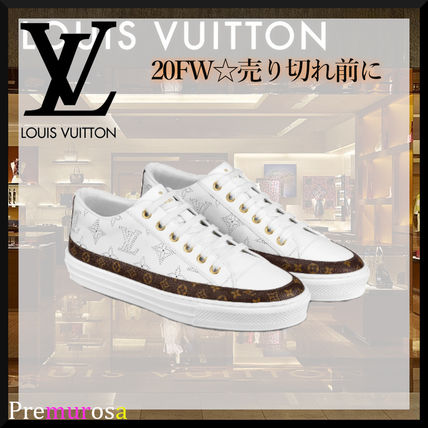 Louis Vuitton 2020 21AW Monogram Open Toe Rubber Sole Lace up Casual Style Unisex 1A87SY 