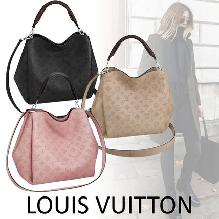Louis Vuitton Calfskin 2WAY Logo Handbags 