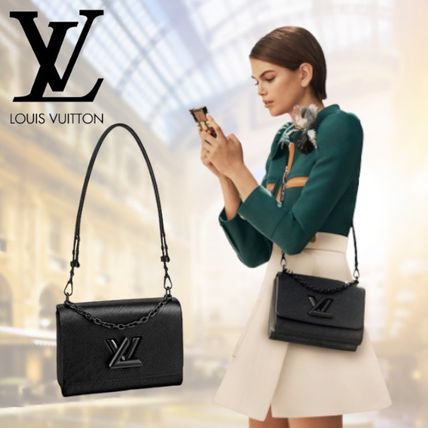 Louis Vuitton TWIST Casual Style 2WAY Leather Crossbody Logo Shoulder Bags M55858 
