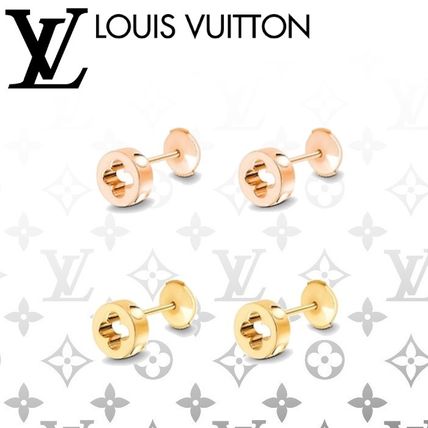 Louis Vuitton 2020 SS Empreinte Ear Studs Pink Gold Q96579 Q96578 