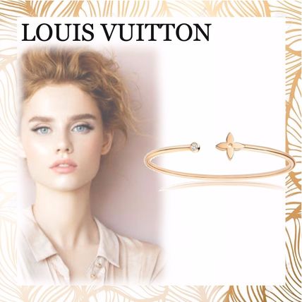 Louis Vuitton 18K Gold Elegant Style Bracelets 
