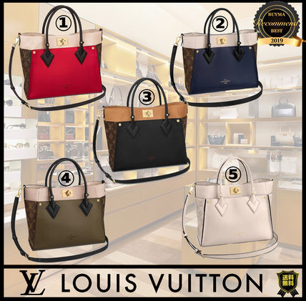 Louis Vuitton Monogram Casual Style Calfskin A4 2WAY Bi color Plain 