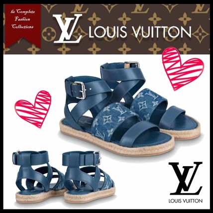 Louis Vuitton MONOGRAM 2020 SS Monogram Casual Style Leather Logo Sandals 1A7RCV 