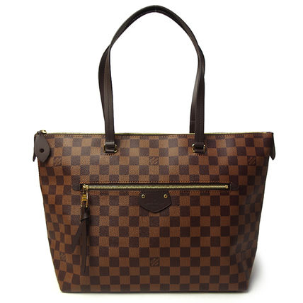 Louis Vuitton Other Plaid Patterns Leather Elegant Style Totes 