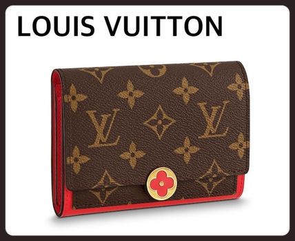 Louis Vuitton MONOGRAM 2018 SS Monogram Leather Folding Wallet Logo Folding Wallets M64587 