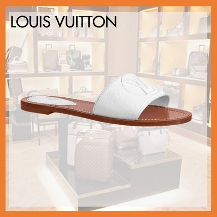 Louis Vuitton 2020 SS Open Toe Casual Style Leather Mules Sandals 1A873C 