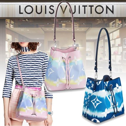 Louis Vuitton NEONOE 2020 SS Tie dye Leather Purses Elegant Style Crossbody Logo M45126 M45124 