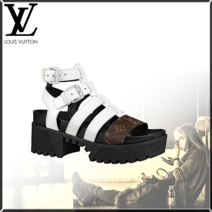 Louis Vuitton MONOGRAM Monogram Casual Style Leather Sandals 1A64Q5 