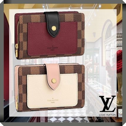 Louis Vuitton 2020 21AW Monogram Leather Small Wallet Logo Coin Cases N60380 N60381 