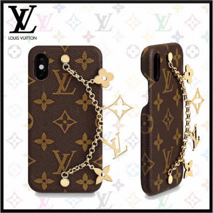 Louis Vuitton MONOGRAM 2019 SS Iphone X  Xs Case Charms M63899 