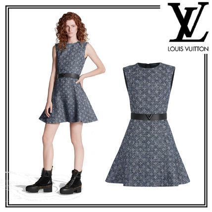 Louis Vuitton 2020 SS Sleeveless Belted Dress 1A6162 