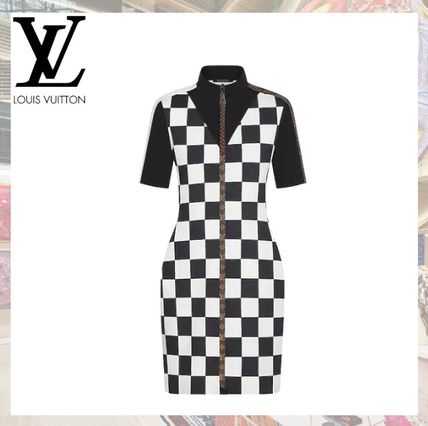 Louis Vuitton DAMIER Short Other Plaid Patterns Monogram Casual Style Tight 1A83RQ 