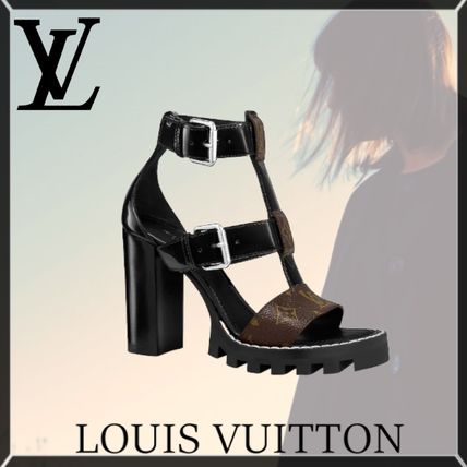 Louis Vuitton MONOGRAM Monogram Casual Style Leather Sandals 1A64PB 