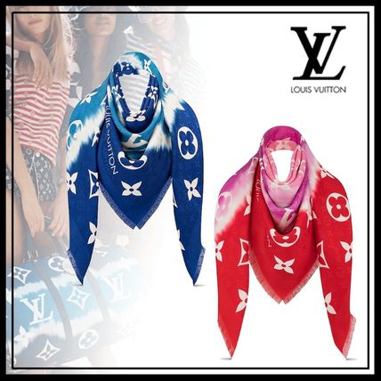 Louis Vuitton Lv Escale Monogram Shawl M76088 M76086 