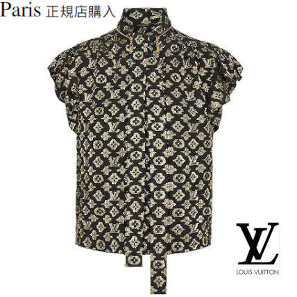 Louis Vuitton Monogram Silk Shirts  Blouses 