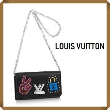 Louis Vuitton 2019 SS Chain Other Animal Patterns Leather Chain Wallet M63320 