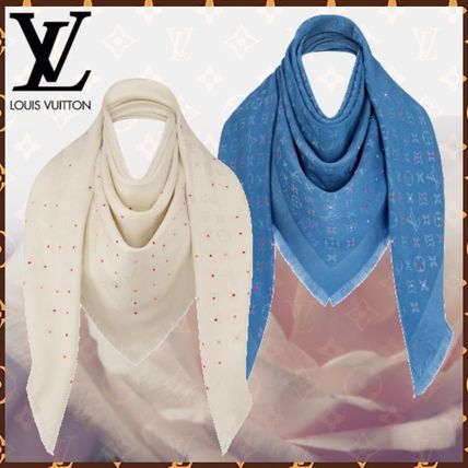 Louis Vuitton MONOGRAM 2020 SS Dots Monogram Wool Silk Blended Fabrics Bi color Plain 