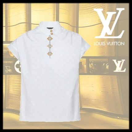 Louis Vuitton 2020 SS Monogram Casual Style Cotton Short Sleeves Elegant Style 1A5M04 