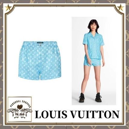 Louis Vuitton MONOGRAM Blurry Monogram Pyjama Style Shorts 1A60V2 