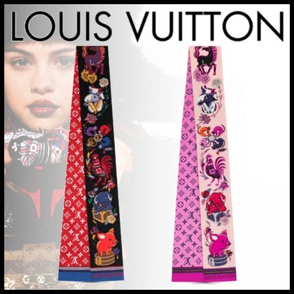 Louis Vuitton MONOGRAM Monogram Casual Style Silk Elegant Style Headband Logo 