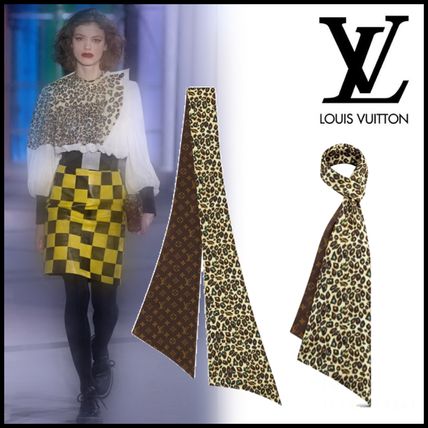 Louis Vuitton MONOGRAM 2019 20AW Monogram Leopard Patterns Unisex Silk 
