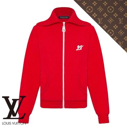 Louis Vuitton 2019 20AW Long Sleeved Red Lv Zip Jacket 1A83F2 