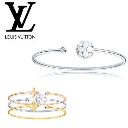 Louis Vuitton Idylle Blossom Twist Bracelet White Gold Q95536 