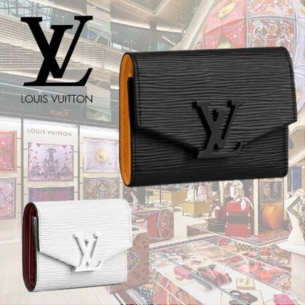 Louis Vuitton PORTEFEUILLE VICTORINE 2020 SS Plain Leather Folding Wallet Small Wallet Logo Coin Cases M69165 M69218 