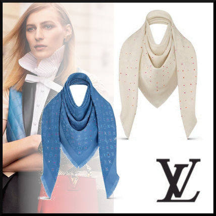 Louis Vuitton 2020 Cruise Poppygram Monogram Shawl M76154 M76153 