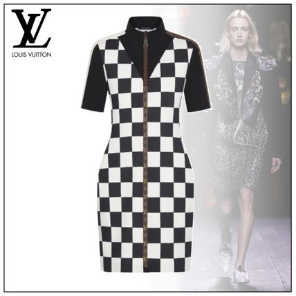 Louis Vuitton 2020 21AW Short Other Plaid Patterns Casual Style Tight V Neck Cotton 1A83RQ 