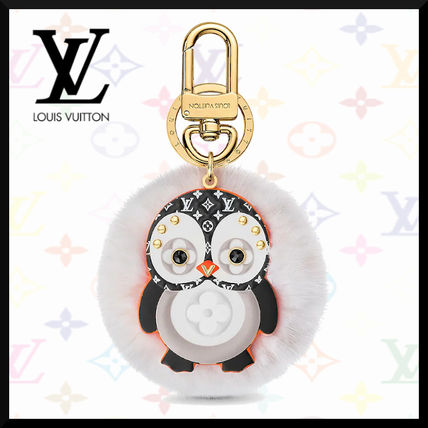 Louis Vuitton 2020 SS Monogram Leather Logo Keychains  Bag Charms M69007 