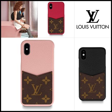 Louis Vuitton MONOGRAM Unisex Leather iPhone X iPhone XS Smart Phone Cases M68893 M68892 M68894 