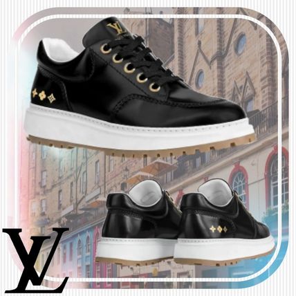 Louis Vuitton Monogram Platform Rubber Sole Casual Style Street Style 1A7WLH 