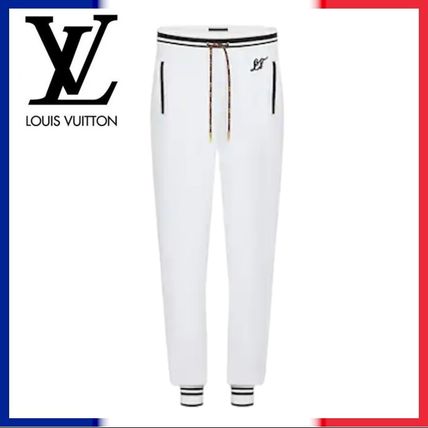 Louis Vuitton 2020 21AW Casual Style Wool Silk Plain Cotton Long Logo Pants 