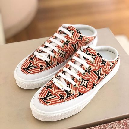 Louis Vuitton MONOGRAM 2020 21AW Monogram Plain Toe Rubber Sole Lace up Casual Style 