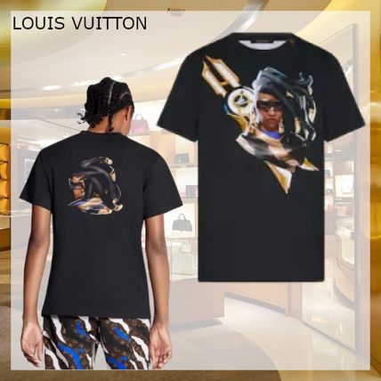 Louis Vuitton 2020 SS U Neck Plain Cotton Medium Short Sleeves T Shirts 1A7SUO 