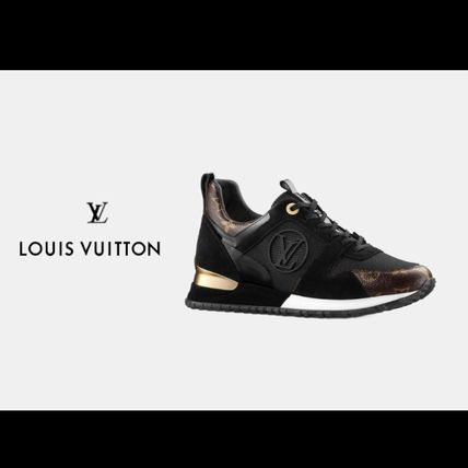 Louis Vuitton MONOGRAM Monogram Rubber Sole Casual Style Suede Low Top Sneakers 