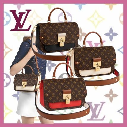 Louis Vuitton Monogram Casual Style 2WAY Bi color Leather Party Style M44548 M44353 M44354 