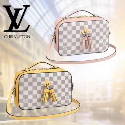 Louis Vuitton DAMIER AZUR 2019 SS Other Plaid Patterns Casual Style 2WAY Leather Elegant Style N40155 N40154 