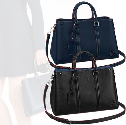 Louis Vuitton 2020 SS Monogram A4 2WAY Plain Leather Handbags 