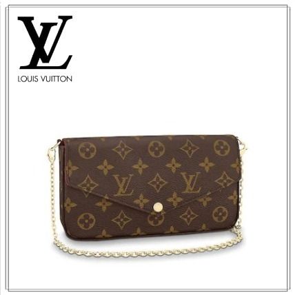 Louis Vuitton MONOGRAM 2020 SS Monogram 2WAY Leather Elegant Style Shoulder Bags 