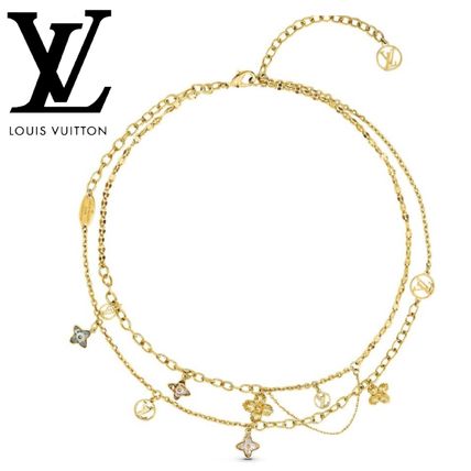 Louis Vuitton Casual Style Flower Party Style 10K Gold 18K Gold 22K Gold 