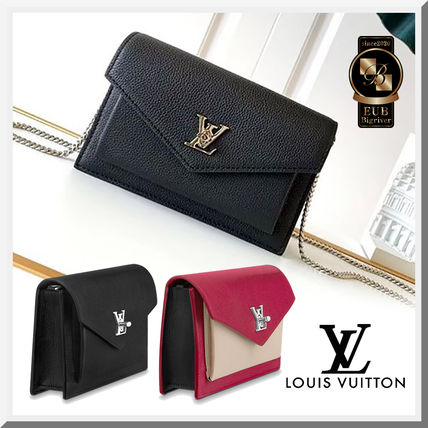 Louis Vuitton LOCKME 2020 SS Casual Style Calfskin Plain Leather Party Style M63470 M63471 